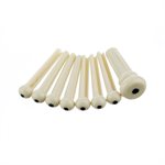 FENDER - ACOUSTIC GUITAR BRIDGE PIN SETS - IVORY WHITE WITH BLACK DOT